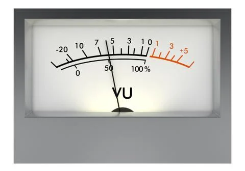 Analog vu meter Stock Illustration
