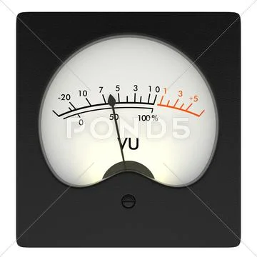 Analog vu meter Stock Illustration