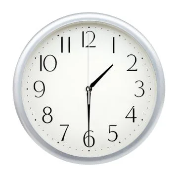 Analog wall clock Stock Photos