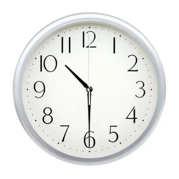 Analog wall clock Stock Photos
