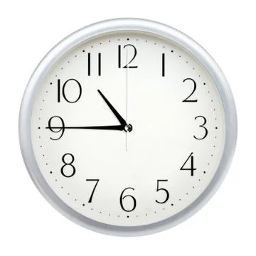 Analog wall clock Stock Photos