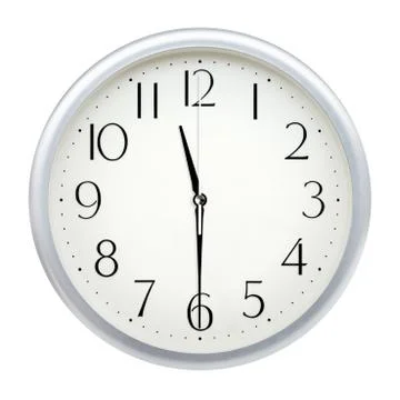 Analog wall clock Stock Photos