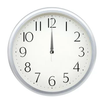 Analog wall clock Stock Photos
