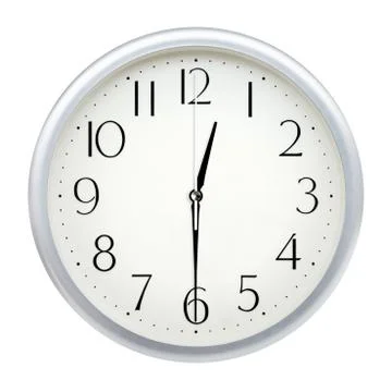 Analog wall clock Stock Photos