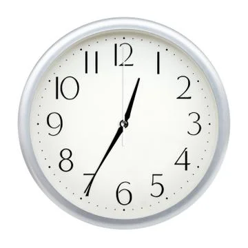 Analog wall clock Stock Photos