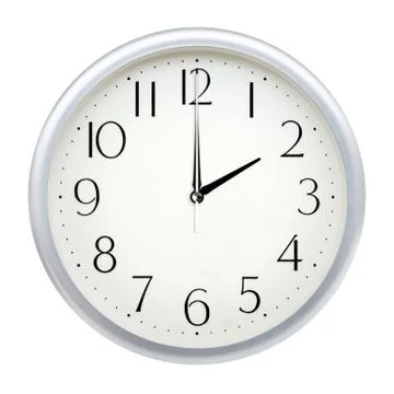 Analog wall clock Stock Photos