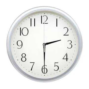 Analog wall clock Stock Photos