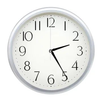 Analog wall clock Stock Photos