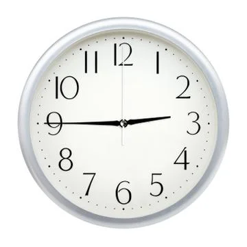 Analog wall clock Stock Photos