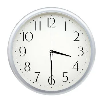 Analog wall clock Stock Photos