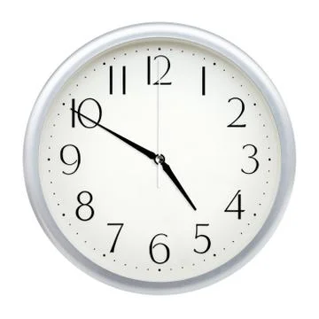 Analog wall clock Stock Photos