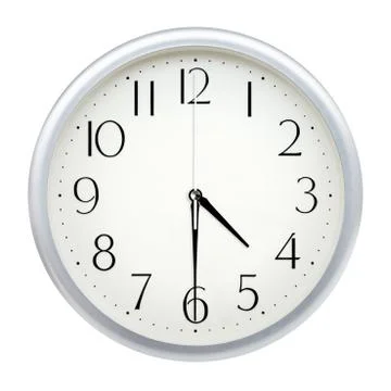 Analog wall clock Stock Photos