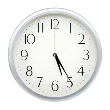 Analog wall clock Stock Photos