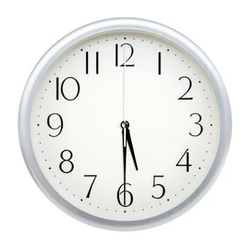 Analog wall clock Stock Photos