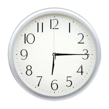 Analog wall clock Stock Photos