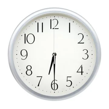 Analog wall clock Stock Photos