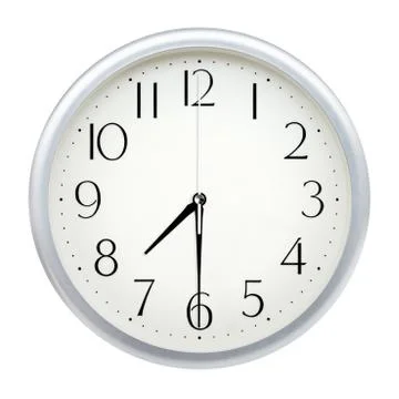 Analog wall clock Stock Photos