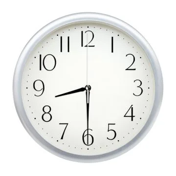 Analog wall clock Stock Photos