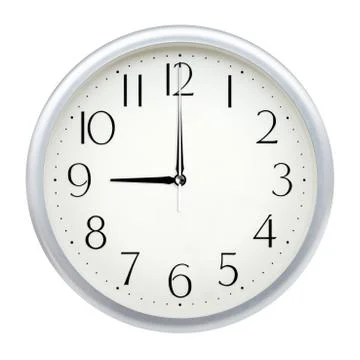 Analog wall clock Stock Photos