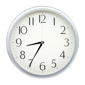 Analog wall clock Stock Photos