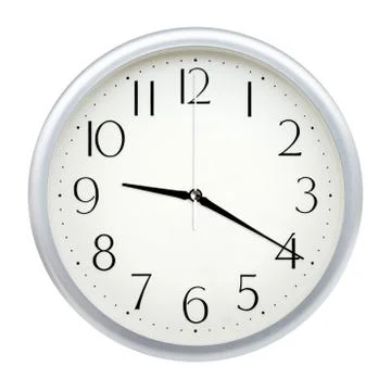 Analog wall clock Stock Photos