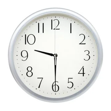 Analog wall clock Stock Photos