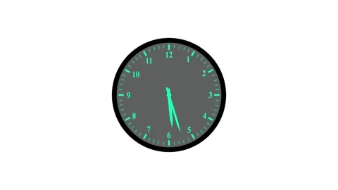 Analog wall clock seamless looping animation. Stock Footage 323363825