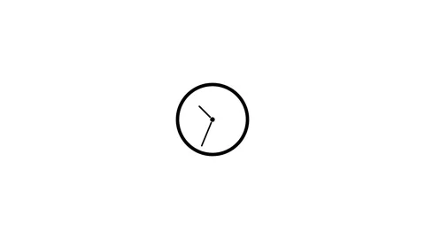 Analog Watch Icon concept animation, Stock Footage 306558165