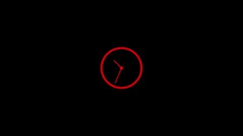 Analog Watch Icon concept animation, Stock Footage 306558171