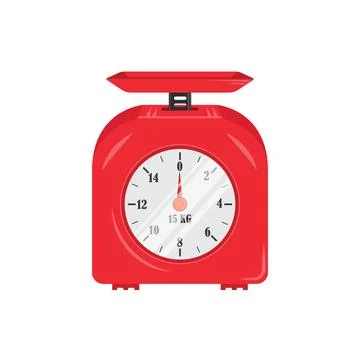 Analog weighing scale cartoon element vector concept design Stockillustratie