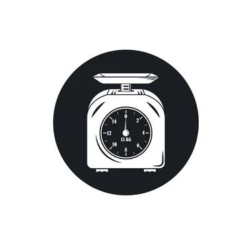 Analog weighing scale icon  vector concept design Illustrazione stock