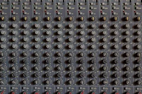 Analogic mixer setup Stock Photos