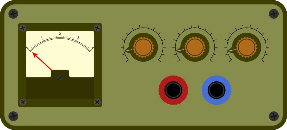 Analogical control panel Stock Illustration