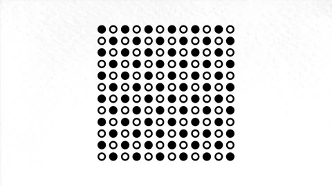Analogue Black Dots 01 Stock Footage 151084125