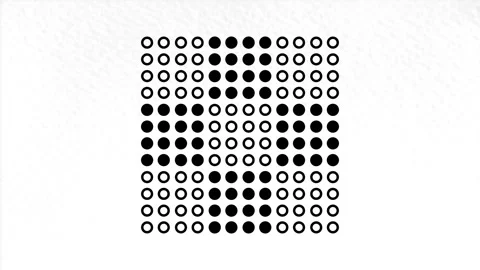 Analogue Black Dots 04 Stock Footage 151084155