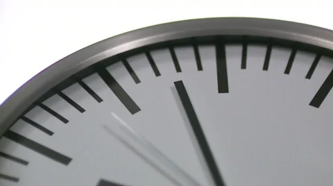 Analogue Clock Close-Up Stock Footage 602662