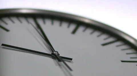 Analogue Clock Close-Up Stock Footage 602676