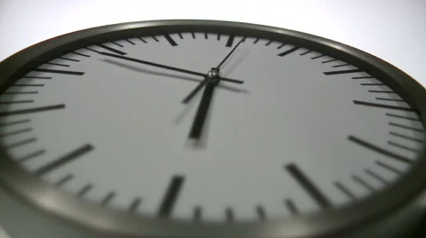 Analogue Clock Close-Up Stock Footage 602697