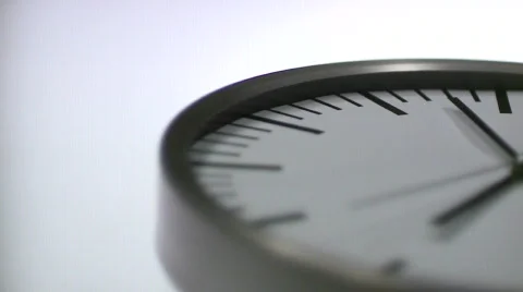 Analogue Clock Closeup Stock Footage 602707