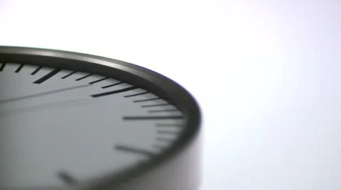 Analogue Clock Closeup Stock-Footage 602710