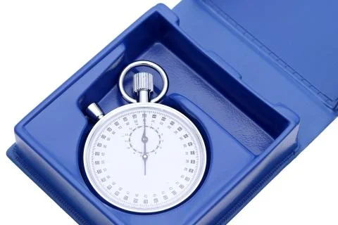 Analogue stopwatch in a box Stock Photos