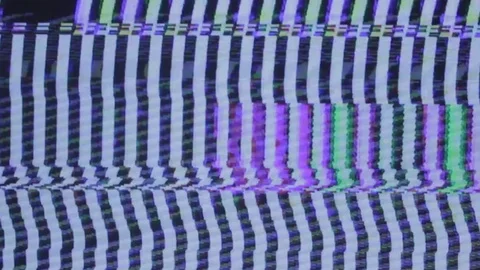 Analogue Television Lines Stock Footage 74148859