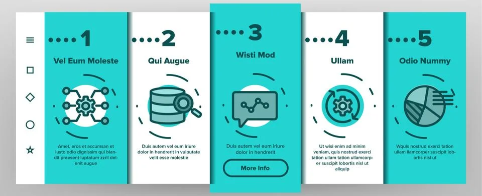 Analyse Onboarding Vector 스톡 일러스트