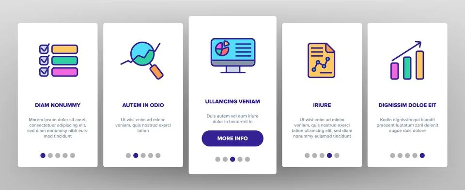 Analysing Data Vector Onboarding 스톡 일러스트
