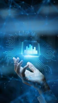 Analysis Advanced Data Processing and Insights Generation Technology Concept  Stock Photos