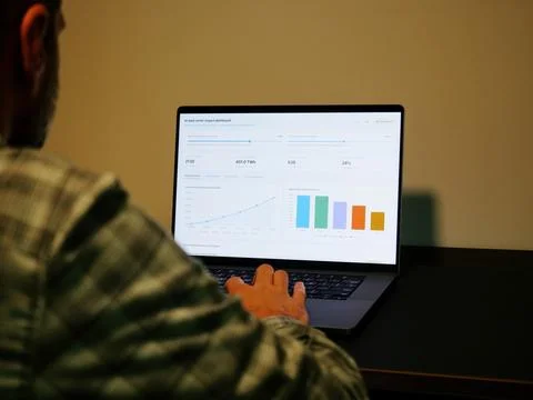 Analysis of AI Data Center Statistics Logistics Stock Photos