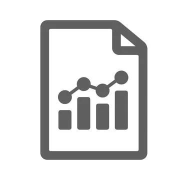 Analysis, analytics icon / gray vector Stock Illustration