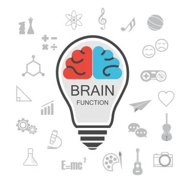 Analysis and creative brain 스톡 일러스트