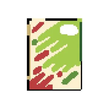 Analysis annual report pixel art vector illustration Stock Illustration