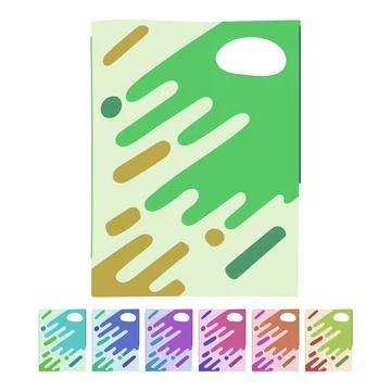 Analysis annual report vector cartoon graphic Illustrazione stock